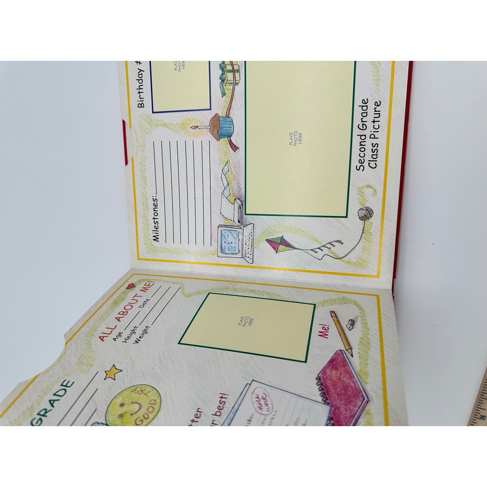 Nichols School Memories Scrapbook Kids K-5th Grade Keepsake Red - Picture 6 of 7